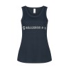 women's singlet blue