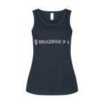 women's singlet blue