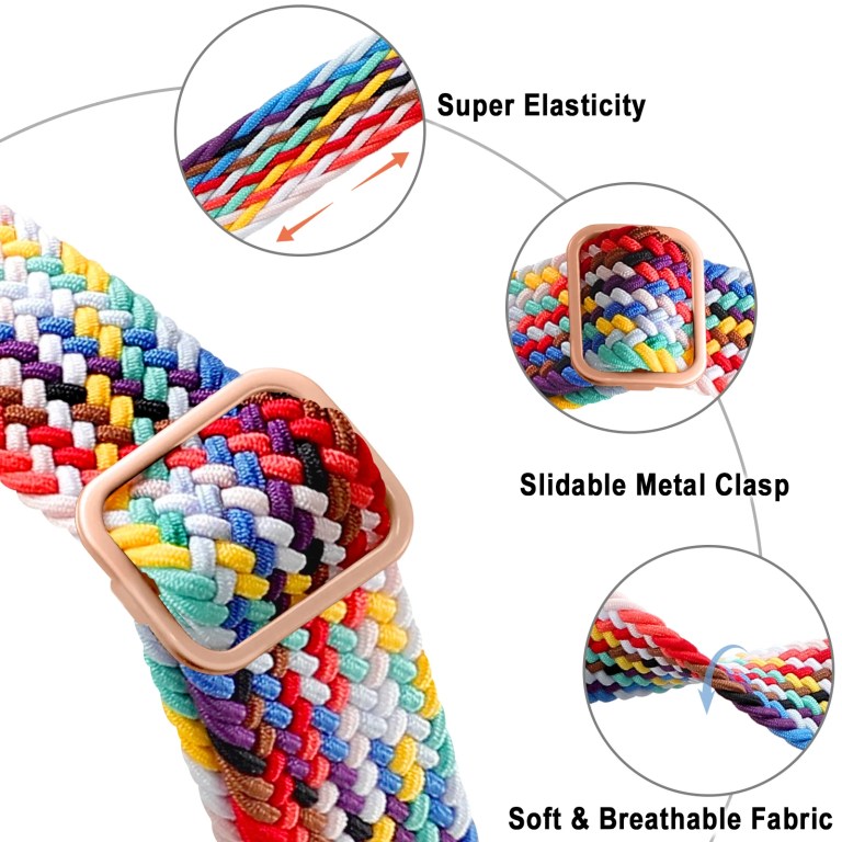 Braided Solo Loop Watch Band Compatible with Apple Watch Strap