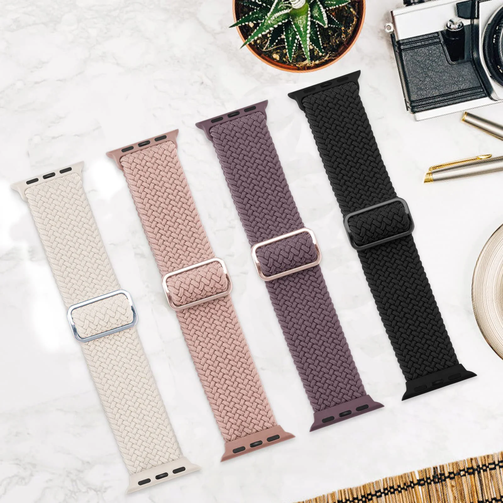 Braided Solo Loop Watch Band Compatible with Apple Watch Strap