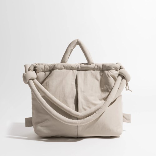 Casual nylon puffer padded tote crossbody bag Casual nylon puffer padded tote crossbody bag