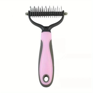 Dog Cat Hair Removal Comb Pet Long Hair Short Hair Pet Grooming Care De-matting Brush
