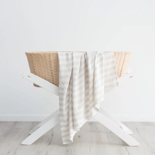 love & lee bamboo blanket grey