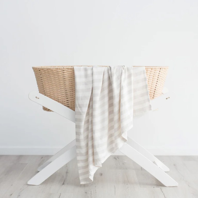 love & lee bamboo blanket grey
