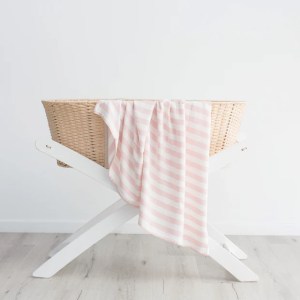 love & lee bamboo blanket pink