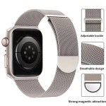 Magnetic Milanese strap For Apple watch 9 8 7 41mm 45mm Ultra/2 49mm Metal Breathable Band For iWatch