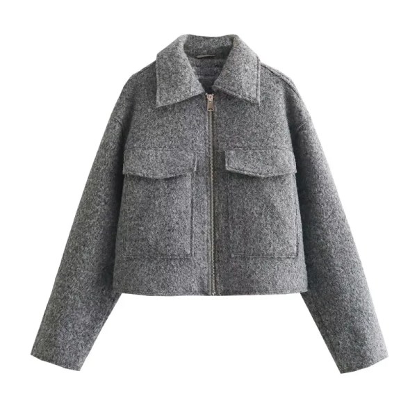Autumn Winter Cropped Short Tweed Jacket The Demi Season