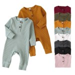 Newborn Infant Baby Boys Girls Cotton Romper Playsuits