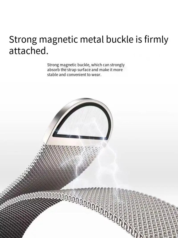 Magnetic Milanese strap For Apple watch 9 8 7 41mm 45mm Ultra/2 49mm Metal Breathable Band For iWatch