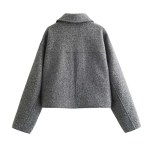 Autumn Winter Cropped Short Tweed Jacket The Demi Season