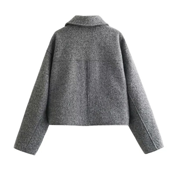 Autumn Winter Cropped Short Tweed Jacket The Demi Season