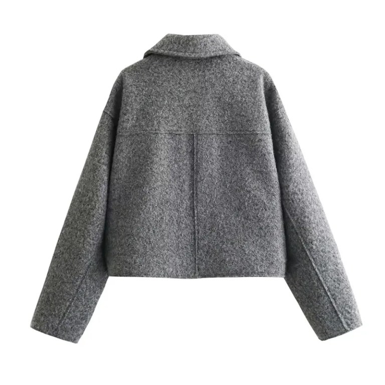 Autumn Winter Cropped Short Tweed Jacket The Demi Season
