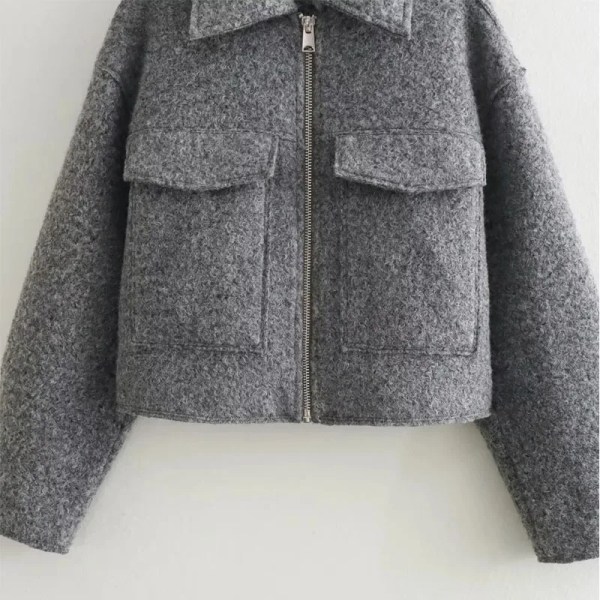 Autumn Winter Cropped Short Tweed Jacket The Demi Season