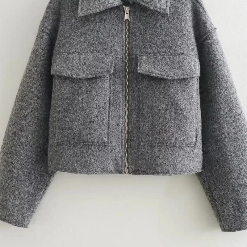 Autumn Winter Cropped Short Tweed Jacket The Demi Season