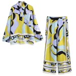 Luxurious Pyjama 2 Piece with Pants Vibrant Set 70’s Queen Luxurious Pyjama 2 Piece with Pants Vibrant Set 70’s Queen