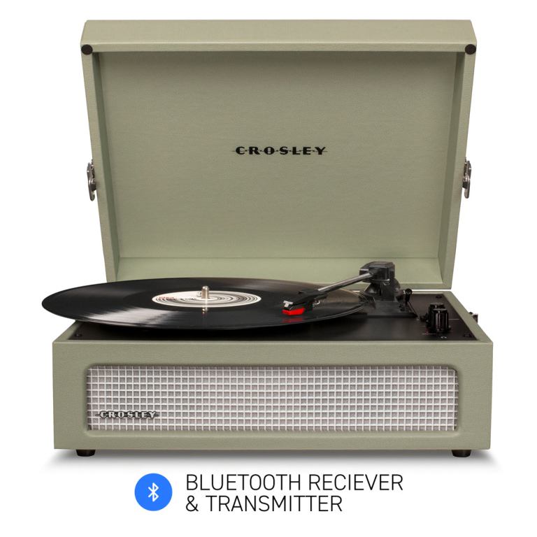 Crosley Voyager Sage – Bluetooth Portable Turntable Crosley Voyager Sage – Bluetooth Portable Turntable