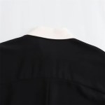 Women’s Slim Fit Polo Collar Single Breasted Black Shirt Mini Dress Women’s Slim Fit Polo Collar Single Breasted Black Shirt Mini Dress
