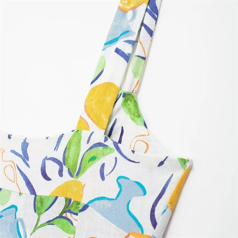 Women’s Holiday Lemon Print Slip Dress