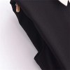 Spring Women’s Black Contrast White Sleeveless Collar Dress with cute black gold button detail Spring Women’s Black Contrast White Sleeveless Collar Dress with cute black gold button detail