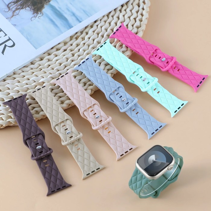 Silicone strap For Apple Watch Band – braided bracelet