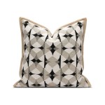 Black Khaki Pillows Geometric Cushion Cover Black Khaki Pillows Geometric Cushion Cover