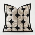 Black Khaki Pillows Geometric Cushion Cover Black Khaki Pillows Geometric Cushion Cover