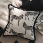 Zebra Print Pillow Cover Cushion – Cas Home Zebra Print Pillow Cover Cushion – Cas Home