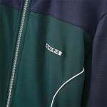 Preppy style Women’s Contrasting Color Zipper Threaded Patchwork Jacket Trackie set Preppy style Women’s Contrasting Color Zipper Threaded Patchwork Jacket Trackie set