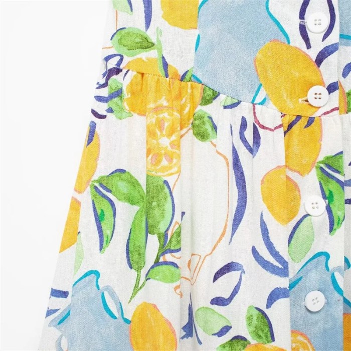Women’s Holiday Lemon Print Slip Dress Women’s Holiday Lemon Print Slip Dress