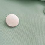 Women’s Pale Green Suit Jacket – Double-Breasted with Satin Stitching Women’s Pale Green Suit Jacket – Double-Breasted with Satin Stitching