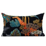 Jungle Giraffe Retro Embroidered Cushion Case – Home Decor