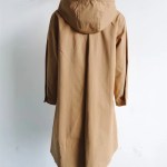 Women’s Hooded Khaki Trench Coat – Casual Pocket Trim, Single-Breasted Long Outerwear