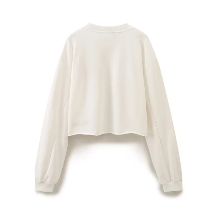 LA Women’s Monogram Print Long Sleeve Oversize Cropped Sweatshirt + Short Set LA Women’s Monogram Print Long Sleeve Oversize Cropped Sweatshirt + Short Set