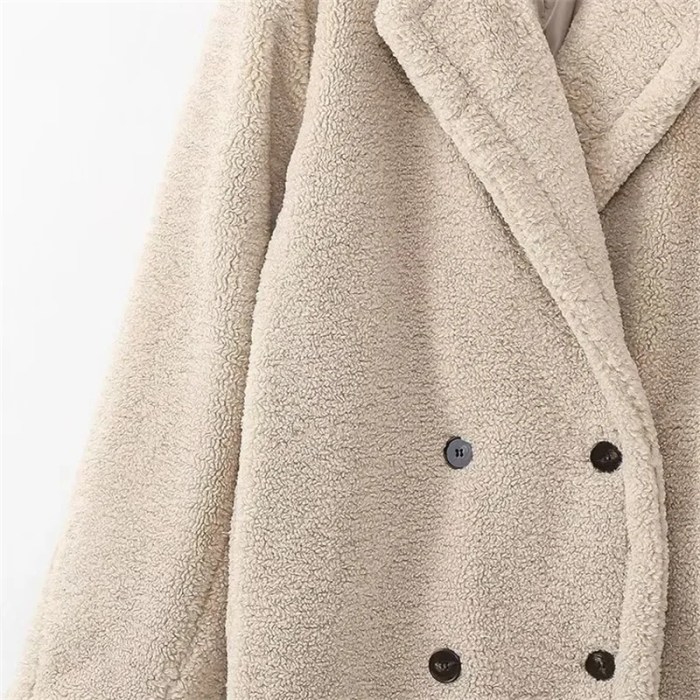 Women’s Teddy Bear Stylish Thick Warm Faux Fur Fleece Long Coat
