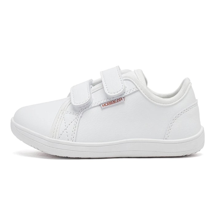 HOBIBEAR Kids Barefoot Wide Toe Minimalist Sneakers Lightweight Hook Loop Shoes