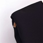 Spring Women’s Black Contrast White Sleeveless Collar Dress with cute black gold button detail