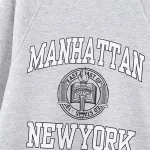 NYC Autumn/Winter Preppy Thick Warm Oversize Loose Sweatshirt NYC Autumn/Winter Preppy Thick Warm Oversize Loose Sweatshirt