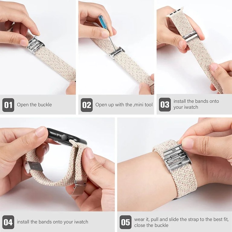 Strap For Apple watch Ultra band Braided solo loop bracelet series