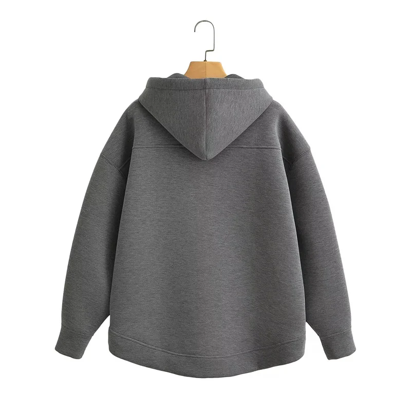 Women’s Zipper Hoodie Unisex style Double Pockets Oversize Loose Sweatshirts
