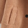Women Wool Thick Warm Pockets Button-up Loose Faux Fur Coat Women Wool Thick Warm Pockets Button-up Loose Faux Fur Coat