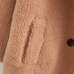 Women Wool Thick Warm Pockets Button-up Loose Faux Fur Coat Women Wool Thick Warm Pockets Button-up Loose Faux Fur Coat