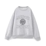 NYC Autumn/Winter Preppy Thick Warm Oversize Loose Sweatshirt NYC Autumn/Winter Preppy Thick Warm Oversize Loose Sweatshirt