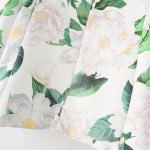 Pastel Women’s Floral Leaf Print Suit – Single-Breasted with Double Pockets