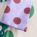 Polka Dot Print Shirt Summer Retro  Puff Sleeve A Line MIDI Dress