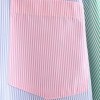 Women’s Fashion Hit Color Striped Print Two-Piece – Buttoned Casual Top and Shorts Set for Summer