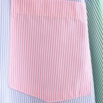 Women’s Fashion Hit Color Striped Print Two-Piece – Buttoned Casual Top and Shorts Set for Summer