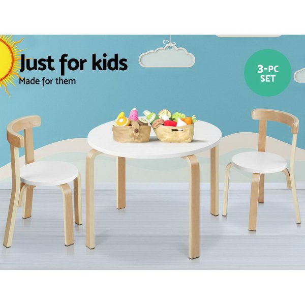 Keezi 3PCS Kids Table and Chairs Set Activity Toy Play Desk Keezi 3PCS Kids Table and Chairs Set Activity Toy Play Desk