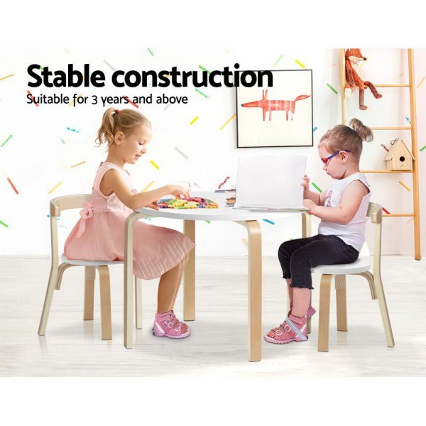 Keezi 3PCS Kids Table and Chairs Set Activity Toy Play Desk Keezi 3PCS Kids Table and Chairs Set Activity Toy Play Desk