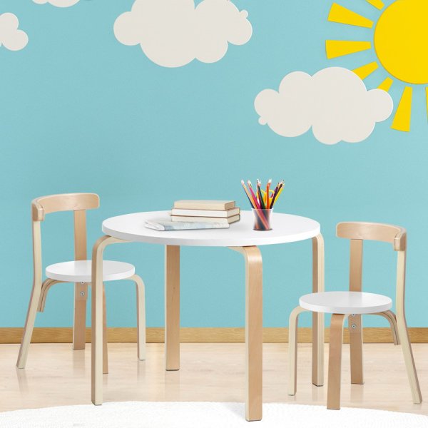 Keezi 3PCS Kids Table and Chairs Set Activity Toy Play Desk Keezi 3PCS Kids Table and Chairs Set Activity Toy Play Desk