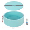 Keezi Kids Ball Pit 90x30cm Ocean Foam Play Pool Barrier Toys Children Blue Keezi Kids Ball Pit 90x30cm Ocean Foam Play Pool Barrier Toys Children Blue